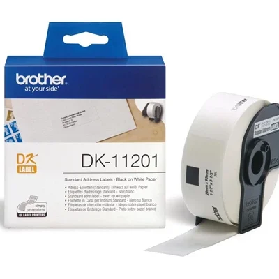 ป้ายสติ๊กเกอร์พิมพ์อักษร BROTHER DK-11201