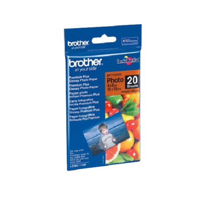 Brother Premium Glossy Photo Paper (4″ x 6″ / 20 sheets) รุ่น BP71GP20