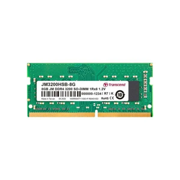 TRANSCEND 8GB JM DDR4 3200Mhz SO-DIMM 1Rx8