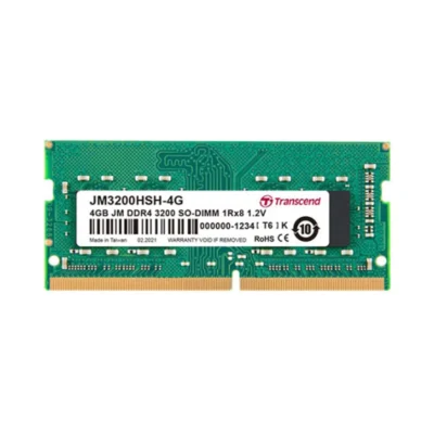 TRANSCEND 4GB JM DDR4 3200 SO-DIMM 1Rx8 512Mx8 CL22 1.2V