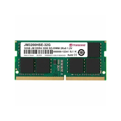 TRANSCEND 32GB DDR4 3200Mhz SO-DIMM 2Rx8 2Gx8 CL22