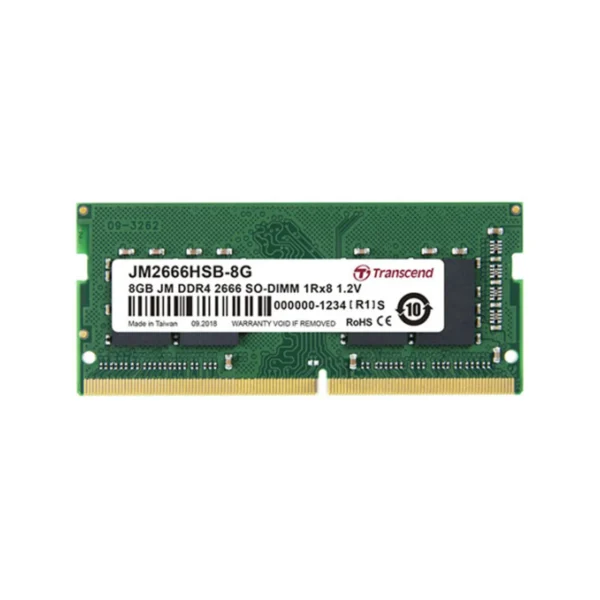 TRANSCEND 8GB JM DDR4 2666 SO-DIMM 1Rx8