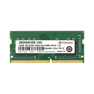 TRANSCEND 16GB JM DDR4 2666 SO-DIMM 2Rx8 1.2V