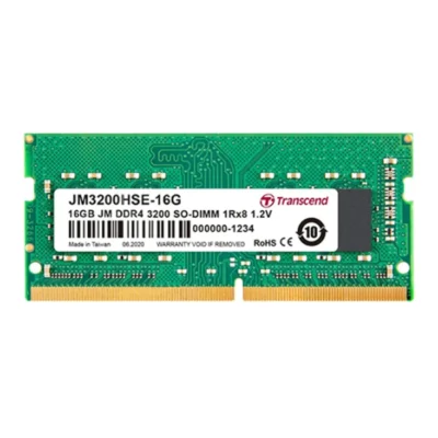 TRANSCEND 16GB DDR4/3200 SO-DIMM 1Rx8 JM3200HSE-16G