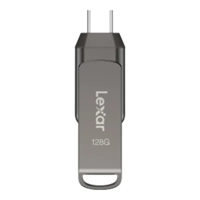 128 GB FLASH DRIVE (แฟลชไดร์ฟ) LEXAR DUAL DRIVE D400 USB 3.1 TYPE-C