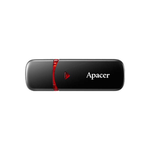 Apacer AH333 USB2.0 แฟลชไดร์ฟ 64GB สีดำ