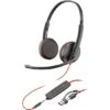 POLY Blackwire 3225 Stereo USB-C Headset +3.5mm Plug +USB-C/A