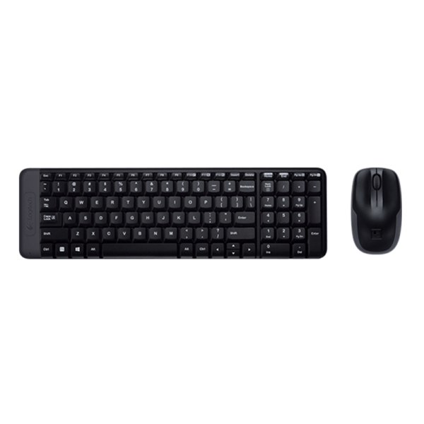 KEYBOARD & MOUSE LOGITECH MK220 WIRELESS (BLACK)