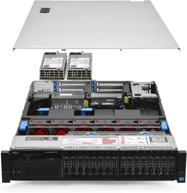 Dell r720 server 2cpu 64gb 20cores 2.5 16 unit