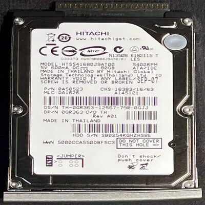 HDD Hitachi IDE 2.5” 160GB