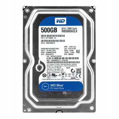 Western Digital WD Blue 500GB NAS 3.5 Hard Drive