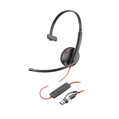 Poly Blackwire 3210 Monaural USB-C Headset