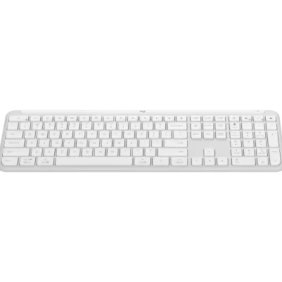 Logitech - K950 Signature Slim Full-size Wireless - Off White