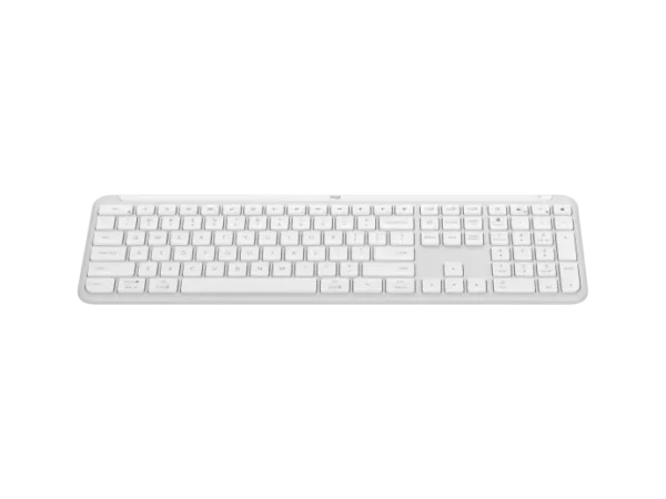Logitech - K950 Signature Slim Full-size Wireless - Off White