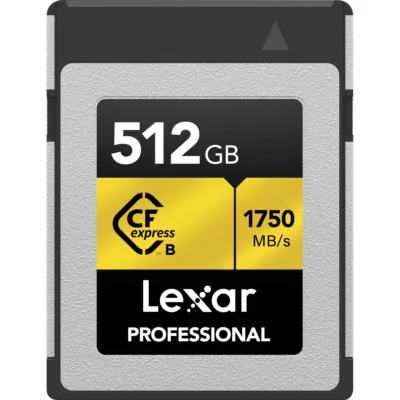 Lexar 512GB Professional CFexpress Type B Card GOLD