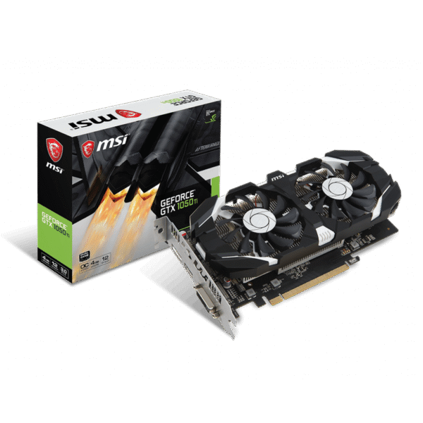 MSI GeForce GTX 1050 TI OC DUAL FAN OCV1 4GB