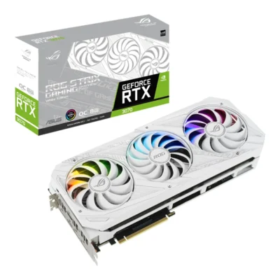 ASUS ROG-STRIX-RTX3070-O8G-WHITE-V2 - 8GB GDDR6 (LHR)