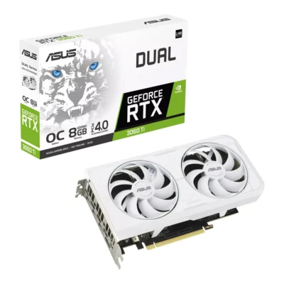 ASUS DUAL GEFORCE RTX 3060 TI WHITE OC EDITION 8GB GDDR6X