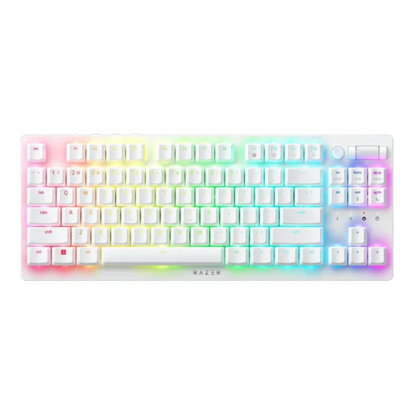 WIRELESS KEYBOARD RAZER DEATHSTALKER V2 PRO TENKEYLESS (WHITE) (RAZER LINEAR LOW-PROFILE OPTICAL SWITCH - RAZER CHROMA RGB - EN)