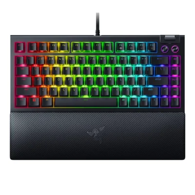 RAZER BLACKWIDOW V4 75% RAZER ORANGE SWITCH RAZER CHROMA RGB EN - BLACK