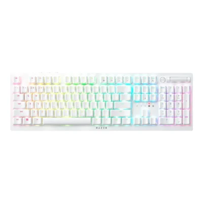 RAZER DEATHSTALKER V2 PRO (WHITE) (RAZER CLICKY LOW-PROFILE OPTICAL SWITCH - RAZER CHROMA RGB - EN)