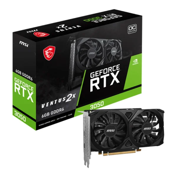MSI GEFORCE RTX 3050 VENTUS 2X E 6G OC - 6GB GDDR6
