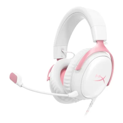 HEADSET (หูฟัง) HYPERX CLOUD III - WHITE-PINK