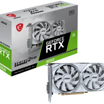 MSI NVIDIA GeForce RTX 3050 VENTUS 2X XS WHITE 8G OC