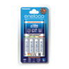 เครื่องชาร์จ 1.5 hrs. + ถ่าน eneloop AA x 4 pcs