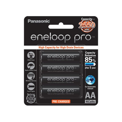ถ่านชาร์จ eneloop pro AA x 4 pcs