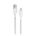 Anker322 USBA-TypeC BraidedCable 3ft WH