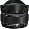 Olympus EF-M0818 M. Zuiko Pro 8 mm F1.8 Fisheye Lens, Black