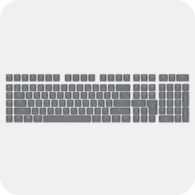 EGA TYPE MGKC5 PBT 106 Keys Keycap