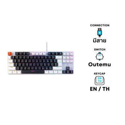 คีย์บอร์ด EGA TYPE LITE K104 Mechanical Gaming Keyboard Red Sw