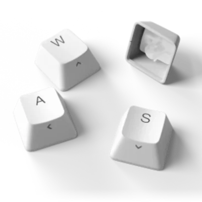 SteelSeries PBT Keycaps: White