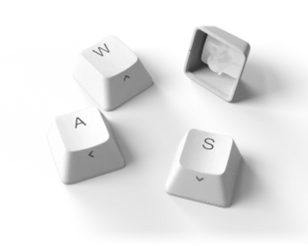 SteelSeries PBT Keycaps: White