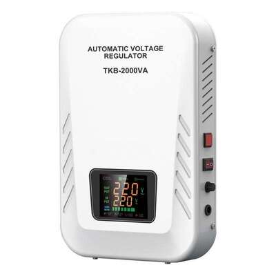 Single Phase 80-260V TKB Wall Mounted 3kva Ac Automatic Voltage Regulators/stabilizers LCD Display