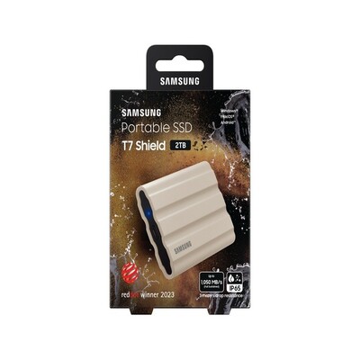 Samsung Portable SSD T7 Shield 2TB Beige (MU-PE2T0K/WW)