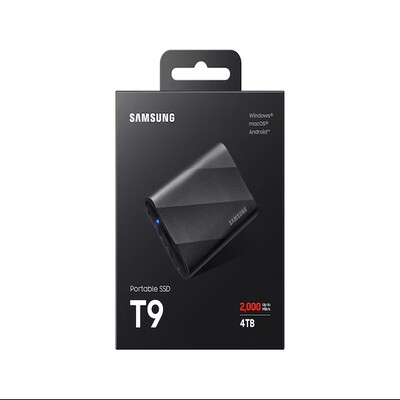 Samsung Portable SSD T9 4TB Black (MU-PG4T0B/WW)