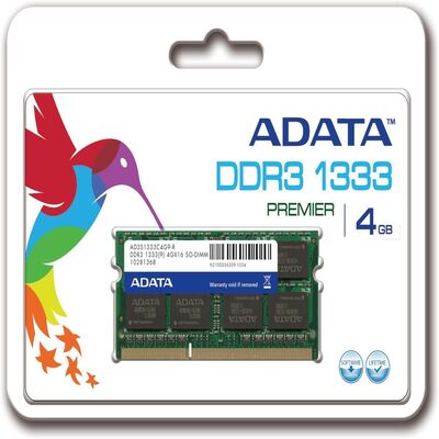Adata Premier DDR3-1333 SO-DIMM 4GB (ADT-AD3S1333W4G9-R)