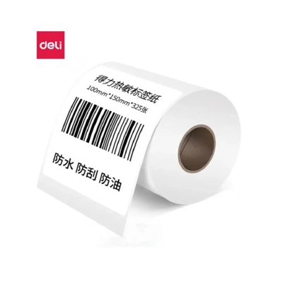 Deli 12108 สติ๊กเกอร์ความร้อน ขนาด 100x150 มม. (DLI-12108)