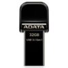 ADATA i-Memory Flash Drive AI920-32GB (Black) (ADT-AAI920-32G-CBK)
