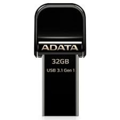 ADATA i-Memory Flash Drive AI920-32GB (Black) (ADT-AAI920-32G-CBK)