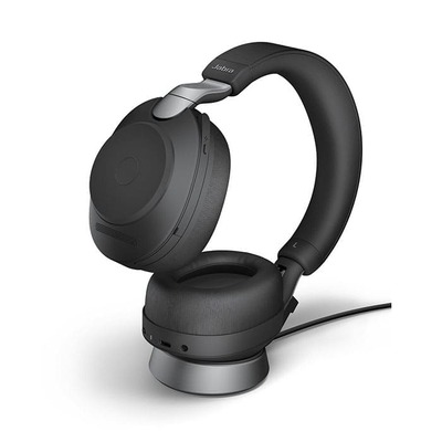 Jabra Evolve2 85 UC Stereo with Link 380a Dongle with Charging Stand (JBA-28599-989-989)