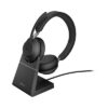 Jabra Evolve2 65 UC Stereo with Link 380c Dongle and Charging Stand (JBA-26599-989-889)