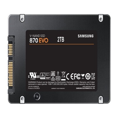 Samsung SSD 870 EVO SATA3 2.5" 2TB (MZ-77E2T0BW)
