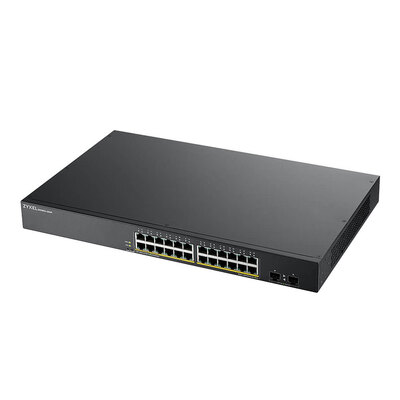 SWITCH ZYXEL 24-PORT GBE L2 POE SMART SWITCH