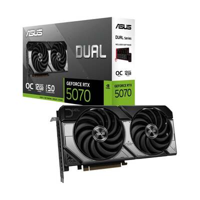 VGA ASUS GEFORCE RTX 5070 DUAL O12G - 12GB GDDR7 (DUAL-RTX5070-O12G) (SYN.DUAL-RTX5070-O12G)