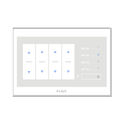4Dimmers 4Scenes All On/Off (FLX-FXA-0400-W)