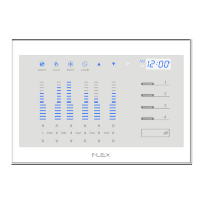 6Dimmers 4Scenes All On/Off (FLX-FXA-0600-W)